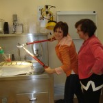 Morgue Visit: Messing around with some of the equipment. I don’t even want to think about what those shears are really used for.