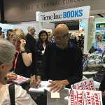 Brenda getting a book signed by Kareem Abdul-Jabbar at BEA 2016