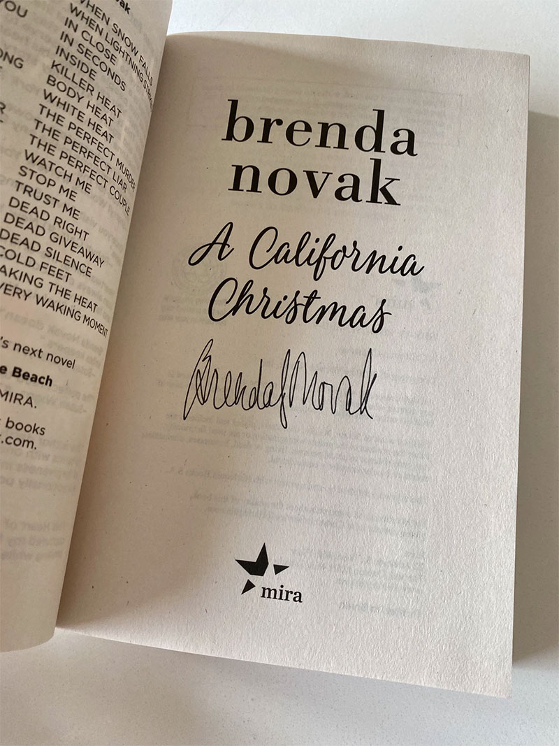 Autographed Copy of A CALIFORNIA CHRISTMAS Autographed Copy of A CALIFORNIA CHRISTMAS